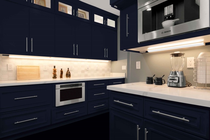 Incorporating blue in kitchen aesthetics