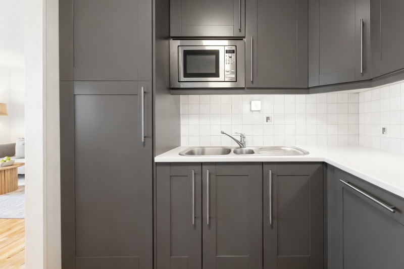 Raised panel Shaker cabinet doors