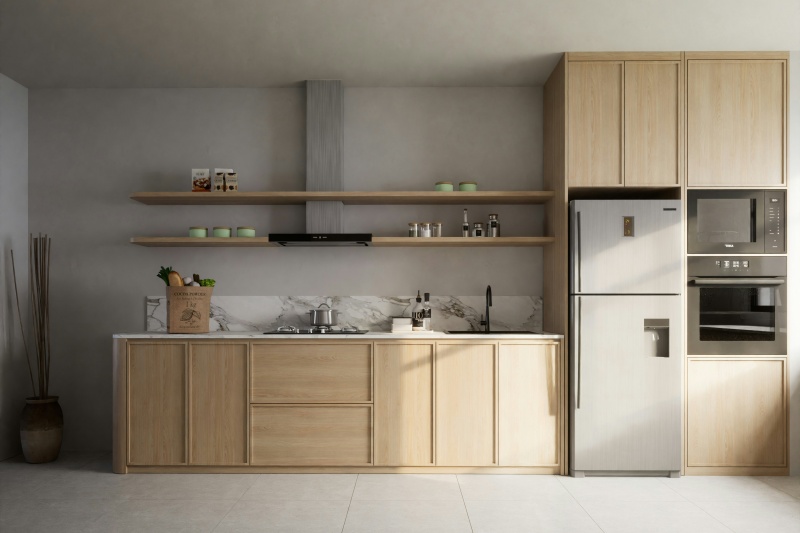 Elegant framed cabinet with ample space