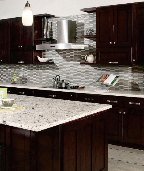 Traditional framed cabinet for kitchen storage