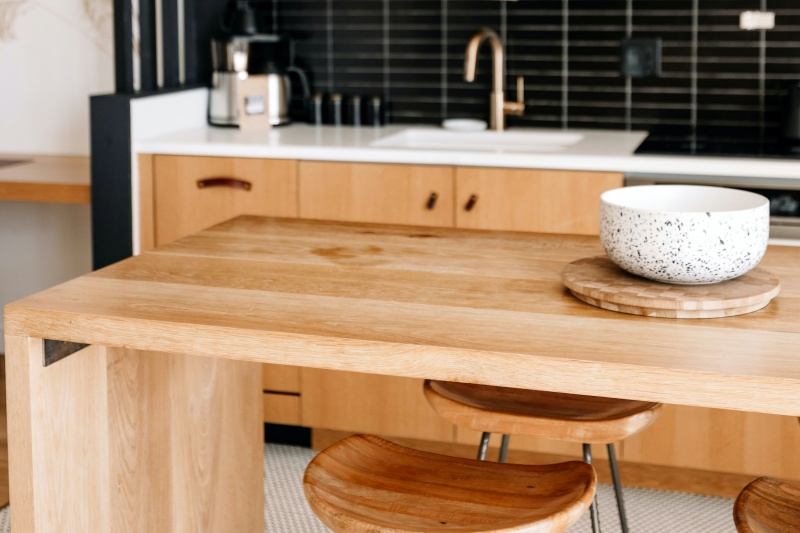 Modern light wood cabinet finishes