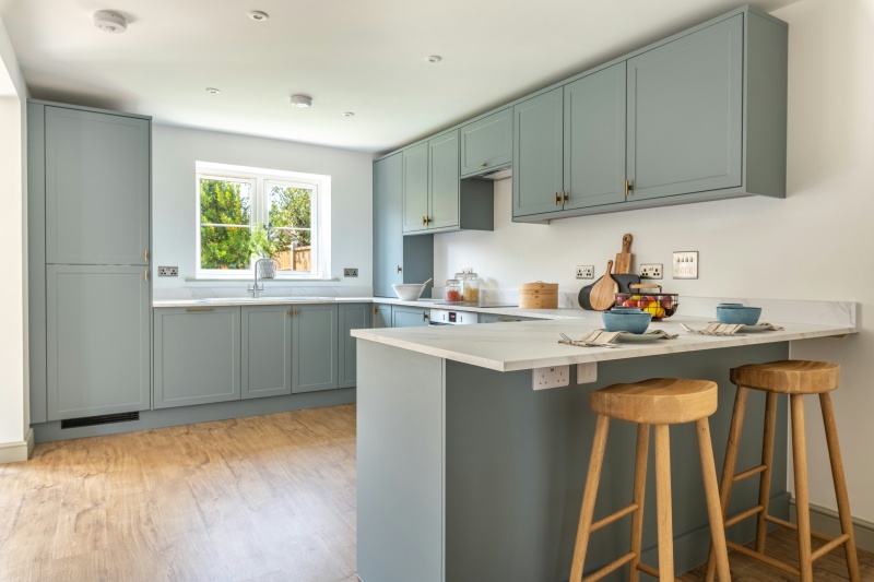Matte Blue Kitchen Renovation Ideas