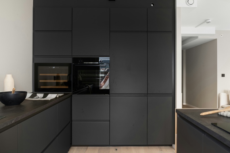 Stylish flat panel kitchen cabinetry Stylish flat panel kitchen cabinetry