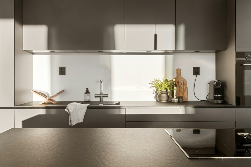 Premium birch wood kitchen cabinets