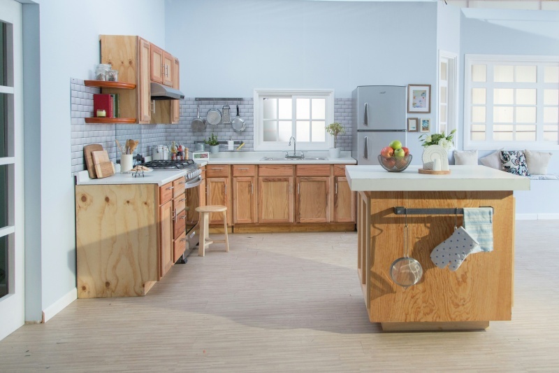 Recycled material shaker frame cabinets