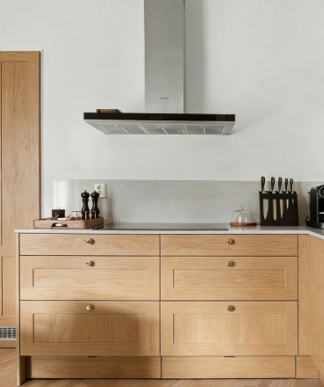 Minimalist eco-friendly kitchen cabinetry
