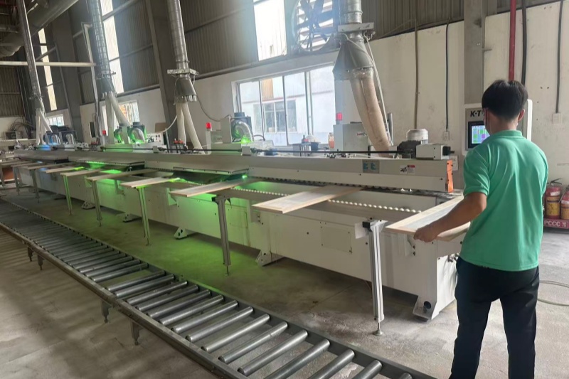 Painted framed plywood cabinets for kitchen