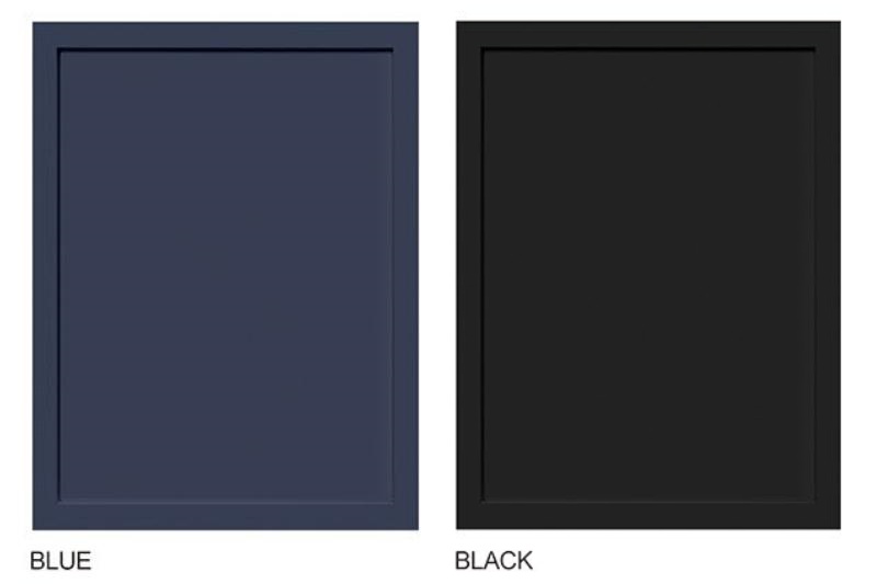 Black matte finish cabinets for kitchen