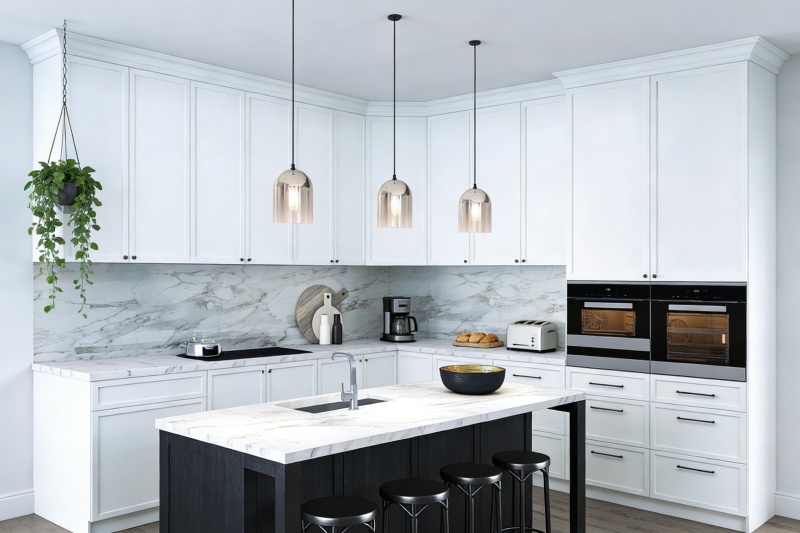 ¿Están de moda los gabinetes delgados de estilo shaker?