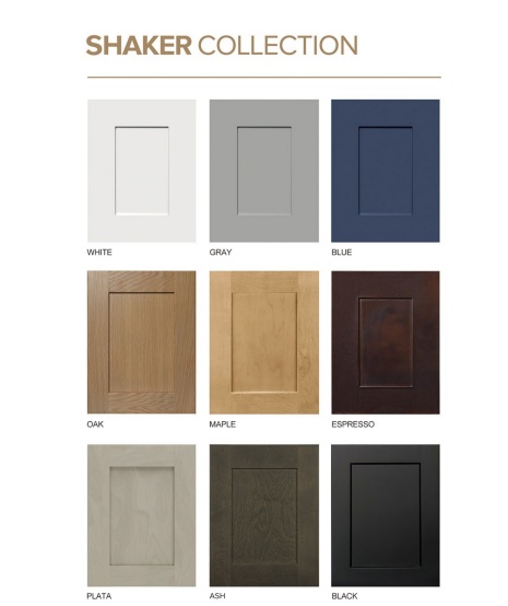 Sleek blue kitchen cabinet finishes