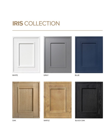 Blue toned modern kitchen cabinetry