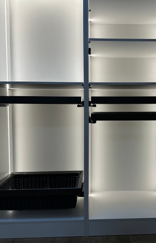 Premium bespoke bedroom wardrobe illumination