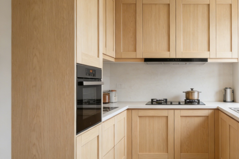 Custom Flat Panel Kitchen Cupboards