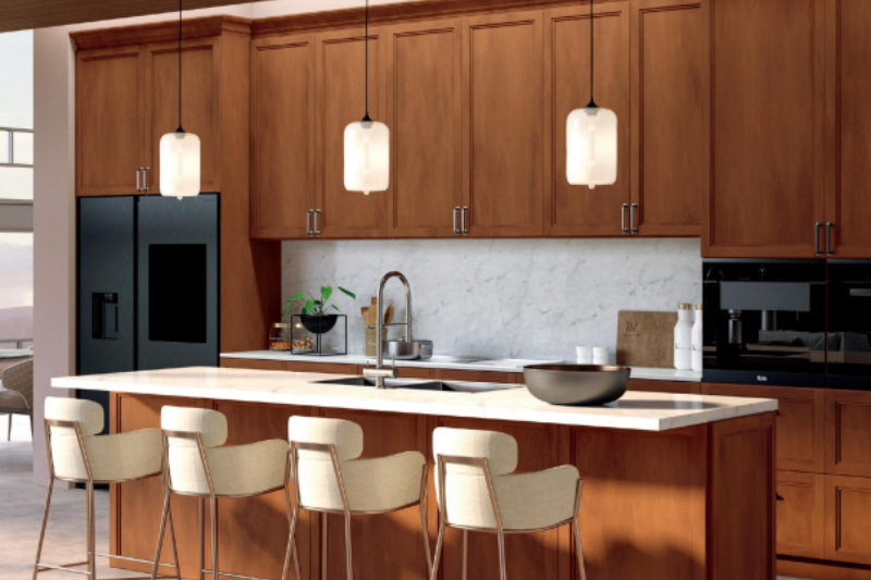 Premium Walnut Stain Wood Cabinetry