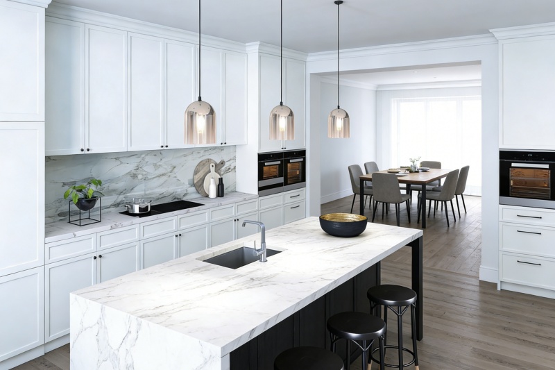 Optimizes functionality of kitchen cabinets Optimizes functionality of kitchen cabinets