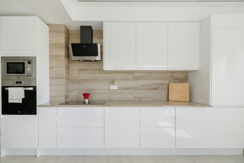 Modern flat-panel cabinets for limited spaces