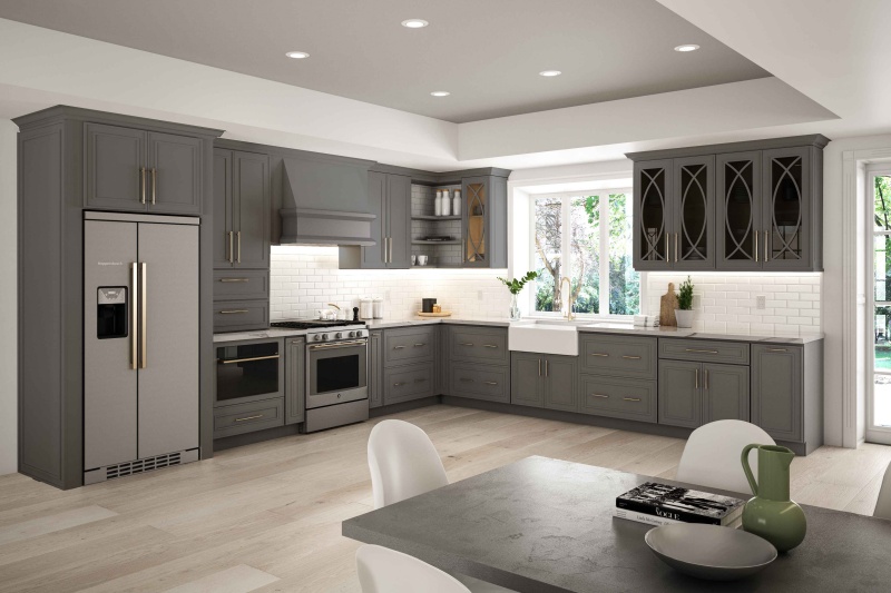 Premium grey kitchen cabinets in bulk