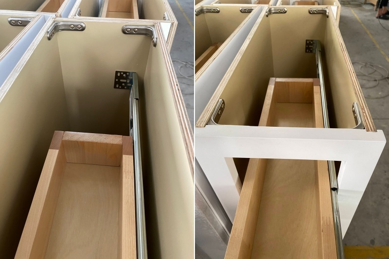 Compact White Kitchen Cabinet for Spices