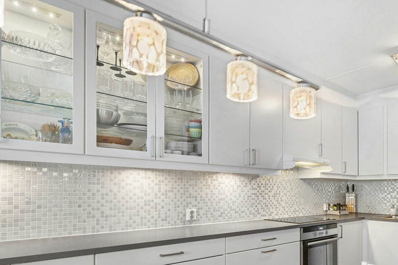 Storage Organizer Kitchen Display Cabinet