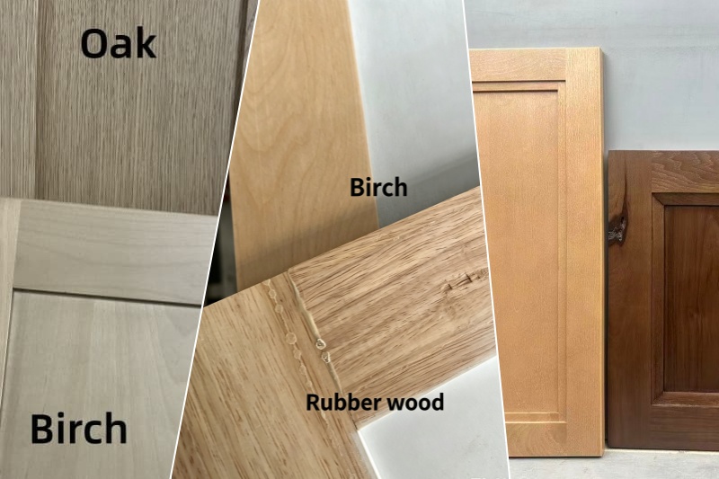 Customized solid oak cabinet designs