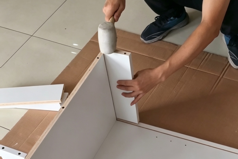 Convenient screw-free cabinet installation