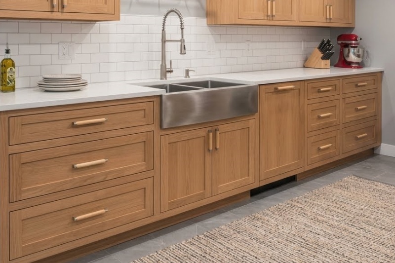 Farmhouse chic shaker style cabinets
