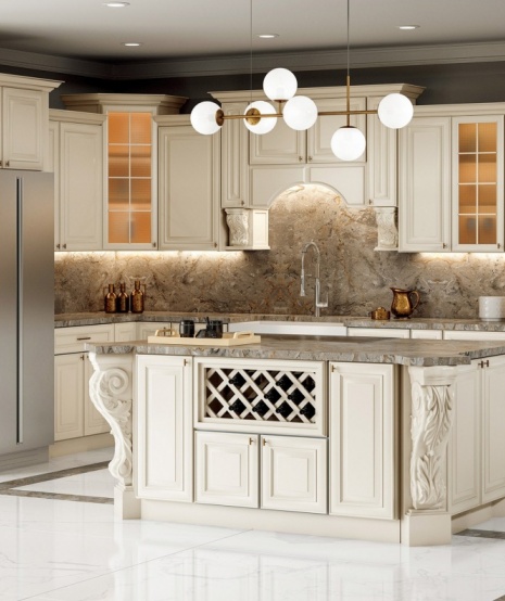 Particle board cabinets for residential construction