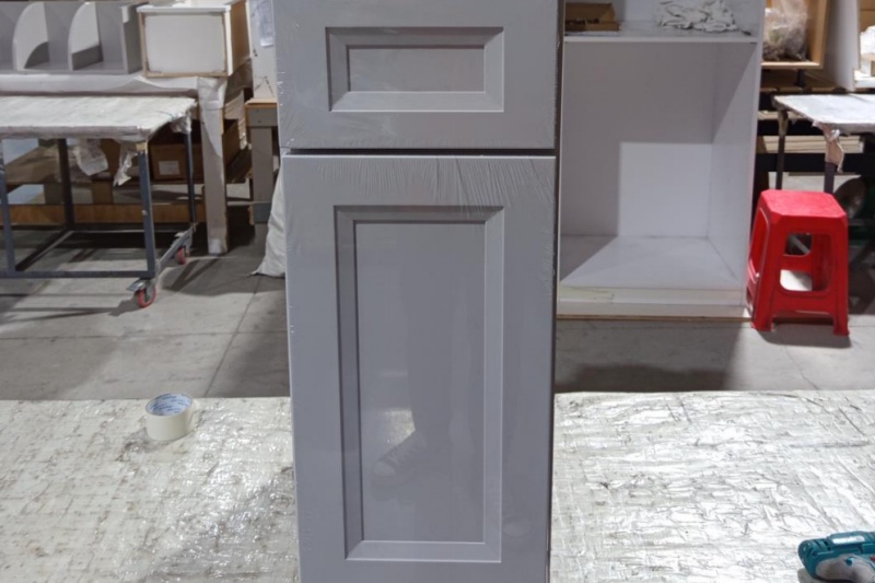 Custom white recessed panel cabinet options