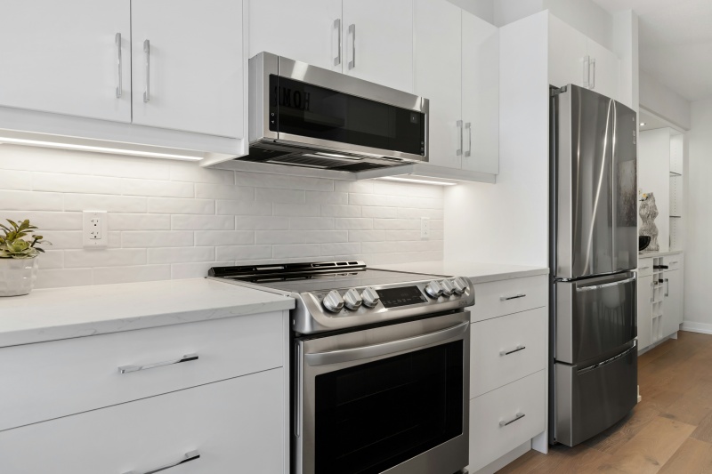 Elegant matte finish MDF cupboards
