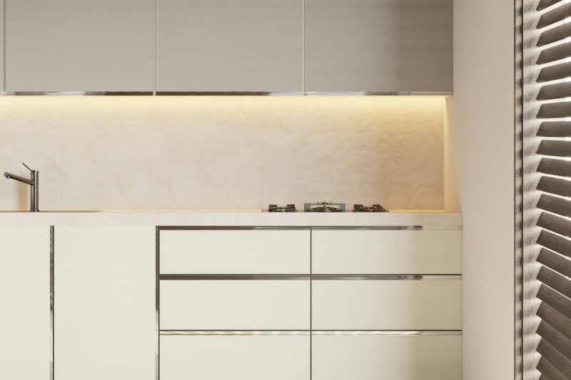 Versatile UV coated kitchen cabinet options