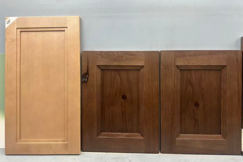 Rustic kitchen cabinetry with natural knots