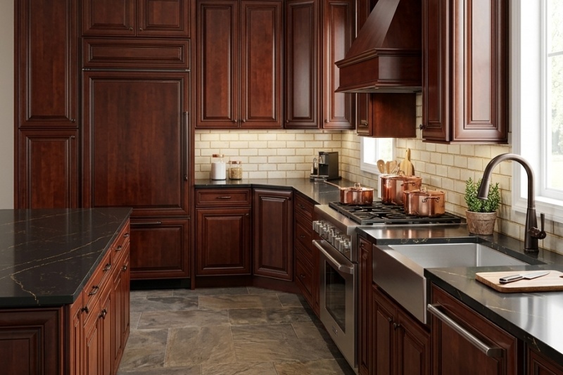 Premium solid wood kitchen cupboards
