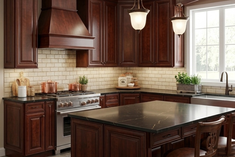 Premium solid wood kitchen cupboards