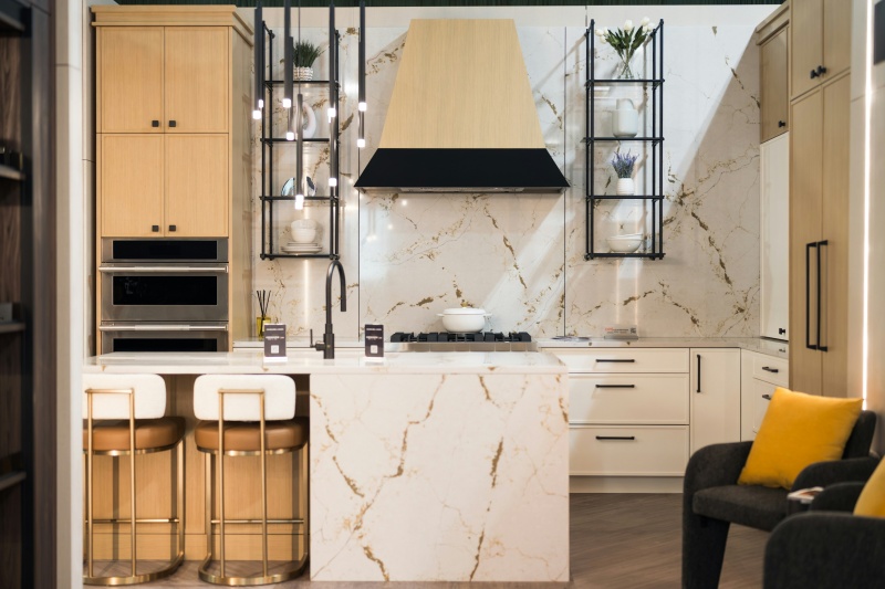 Charcoal gray kitchen cabinet finish