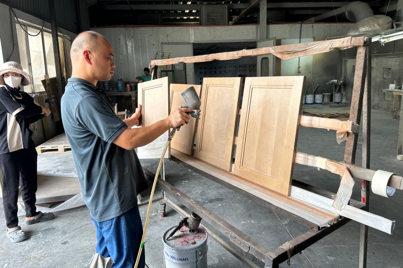 High-quality fully-assembled oak cabinetry