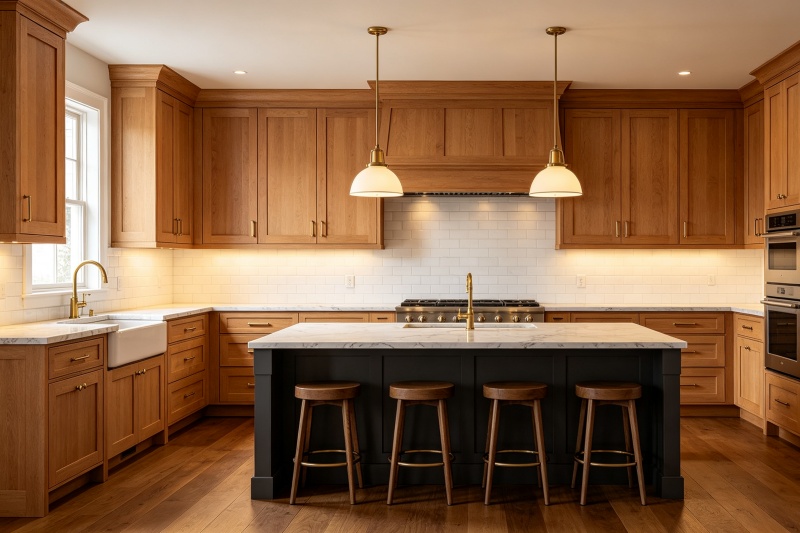 Modern shaker style kitchen cabinetry choices