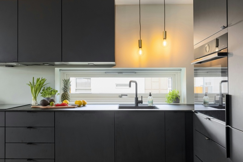 Custom tab edge pull cabinet options