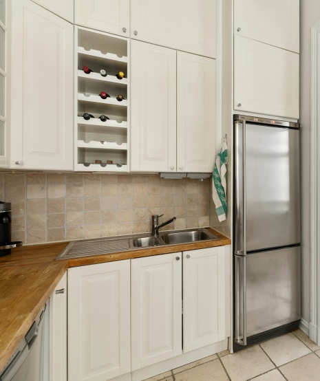 Bespoke cabinetry for wine bottles