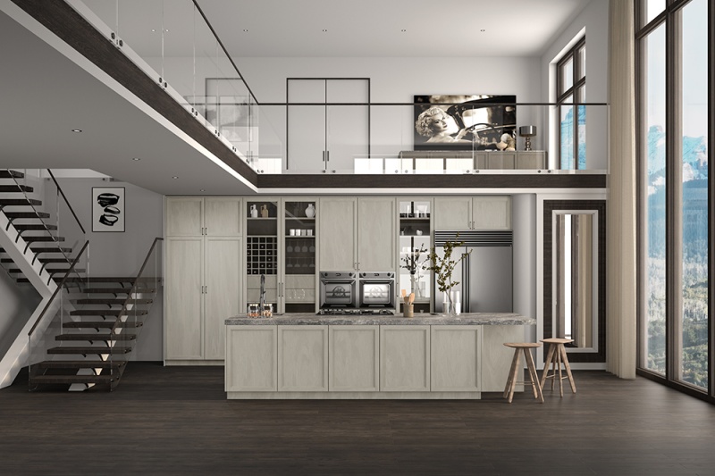 Stylish Light Wood Kitchen Cupboards