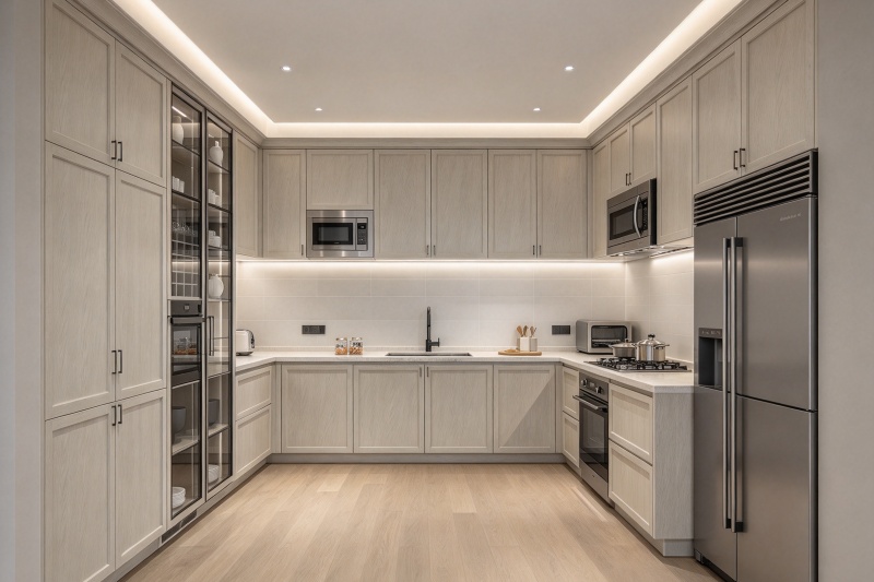 Eco-friendly light wood kitchen design